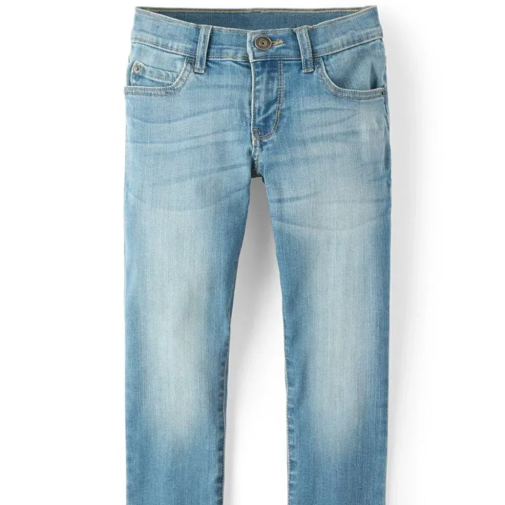 The Children’s Place Boys Blue Denim Basic Straight Stretch Jeans Size 14